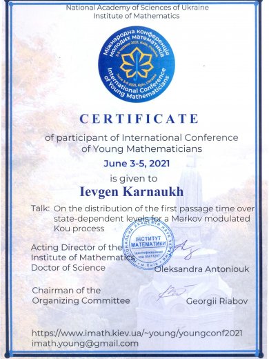 Certificate - Karnaukh